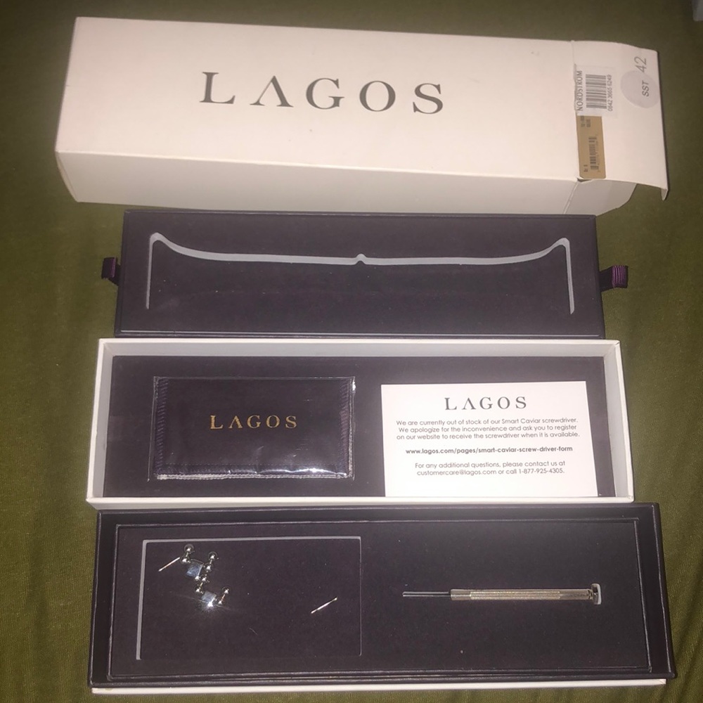 Lagos Smart Caviar Box w/ 2 links